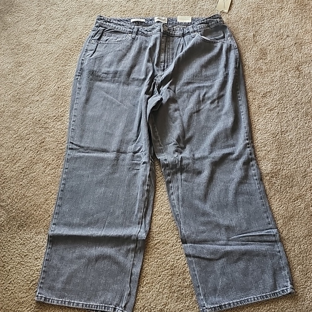Universal Thread Gray Women's Jeans Size 20 Wide Leg